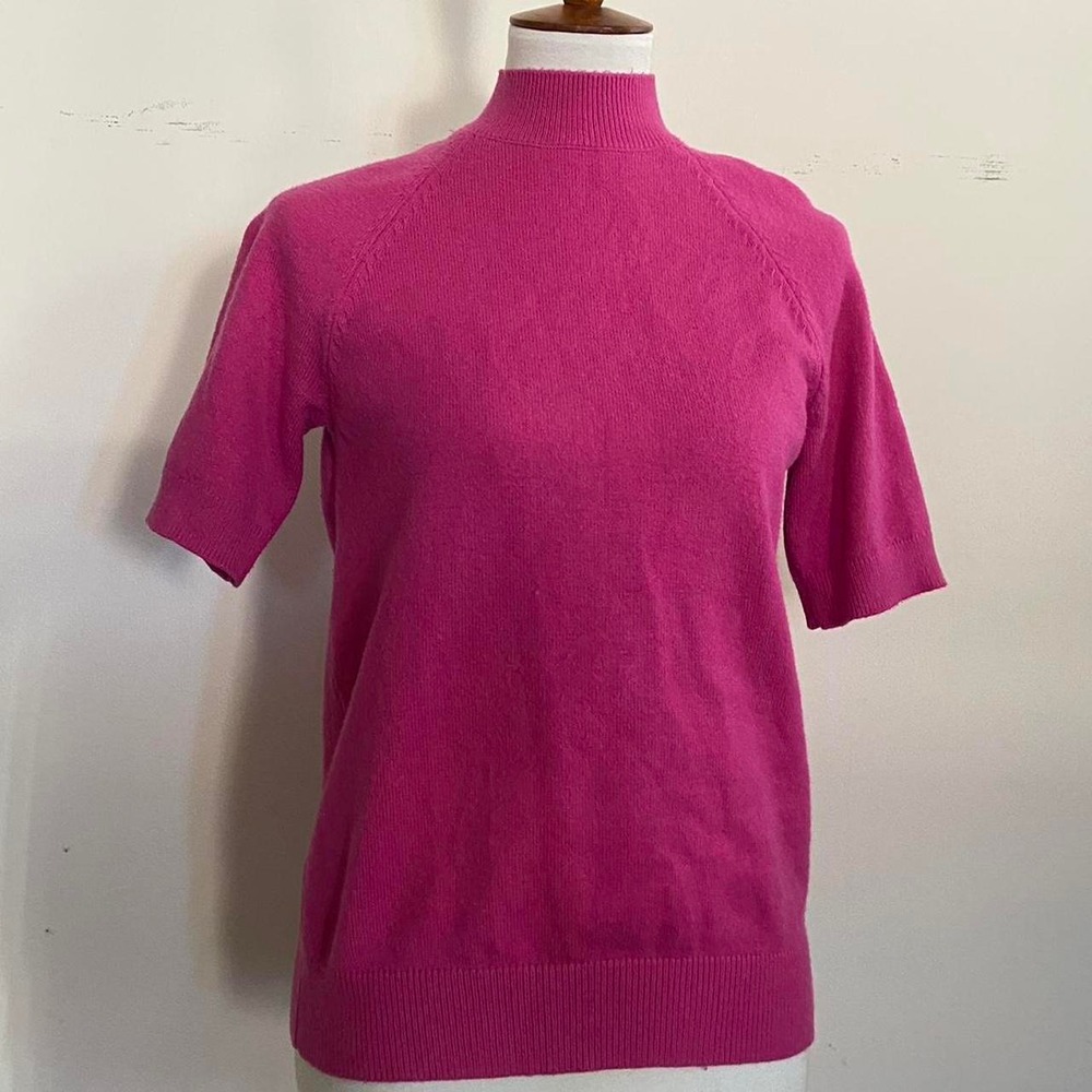 Ann Taylor pink mock neck sweater